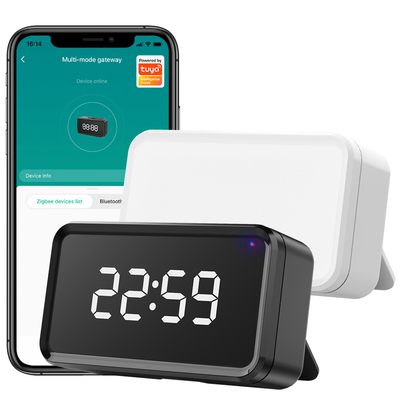 トゥヤ ZigBeeゲートウェイ タイムディスプレイ アレクサ グーグル ホーム ブルートゥース メッシュ ワイヤレスブリッジ ハブ スマートマルチモードゲートウェイ