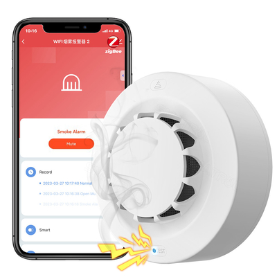 ジグビー スマート 煙センサー アラーム トゥヤ90 dB 火災警報 ホーム セキュリティ システム 火災検出器