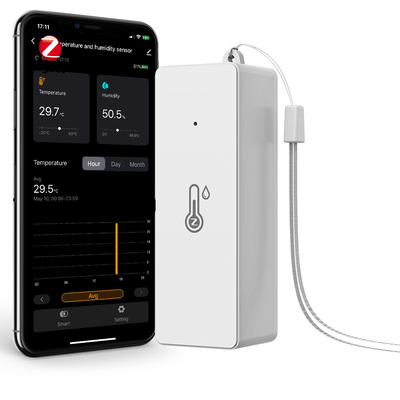 トゥヤ ZigBee3.0 スマート温度と湿度センサー バッテリー駆動 ミニ室内湿度計 アレクサと連携 Googleホーム