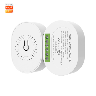購入 SMATRUL 16A スマート パワーモニター ブレーカー Tuya WiFi & RF433 ワイヤレス スイッチ ミニ2方向モジュールタイマー Google ホーム & アレクサと動作 オンライン製造