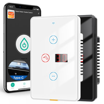 良い値段 Wifi ウォーターヒーター スイッチ Type c タイムリング 音声アプリ アレクサ グーグル ホーム ツヤ スマートホーム ワイヤレス ボイラー US スイッチ 20A オンライン