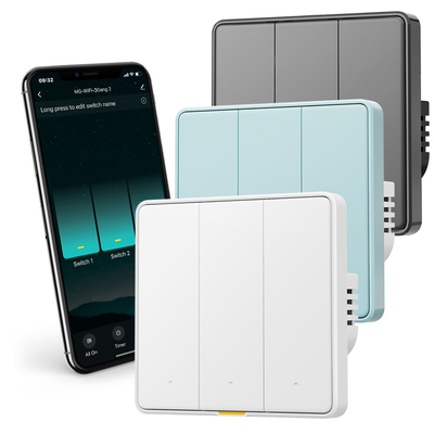 良い値段 トゥヤ WiFi RF433 スマートウォールスイッチ, 110-250V,中性ワイヤー不要,アレキサ,Googleホーム,Tmall Genie,アプリタイム機能による音声制御 オンライン