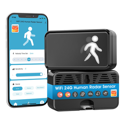 良い値段 ワイファイ 24G 人身 レーダー MmWave 検知 Tuya APP スマートホーム 呼吸 ライト モーション センサー ミリメートル 波 ラダー 体検知器 オンライン