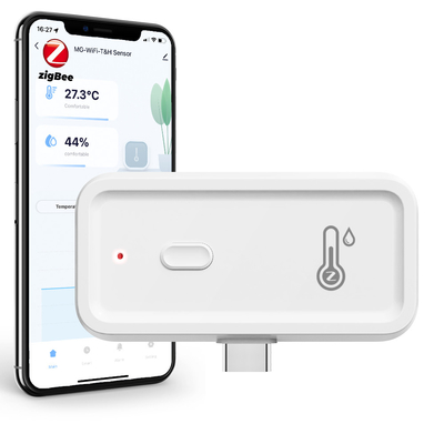 良い値段 Tuya Zigbee Wifi 湿度温度モニター スマートヒグロメーター 温度計 無線電子ヒグロメーター モニター スマート室内 アレクサ Googleアシスタントと互換性 オンライン