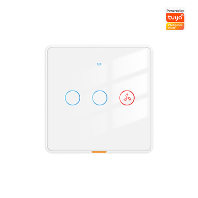 良い値段 Tuya扇風機スイッチ タイマー制御 音声 無中性ワイヤ 壁 スマートWiFi RF433とペンダントライトスイッチ オンライン